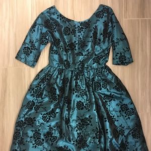 Modcloth Posh at the Party Teal Dress - Size L